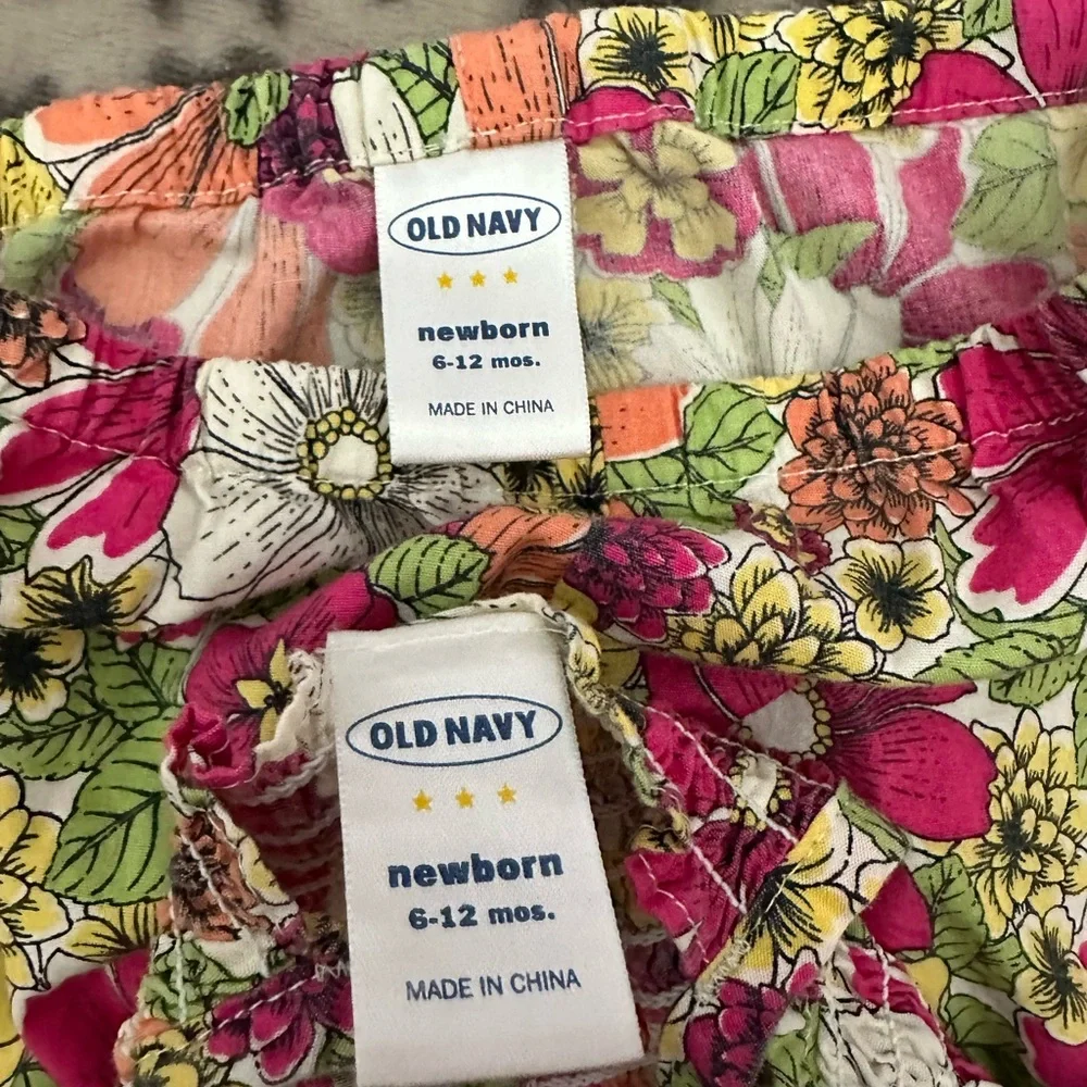 Old Navy Floral Summer Dress in Pink Size Newborn 6-12 months